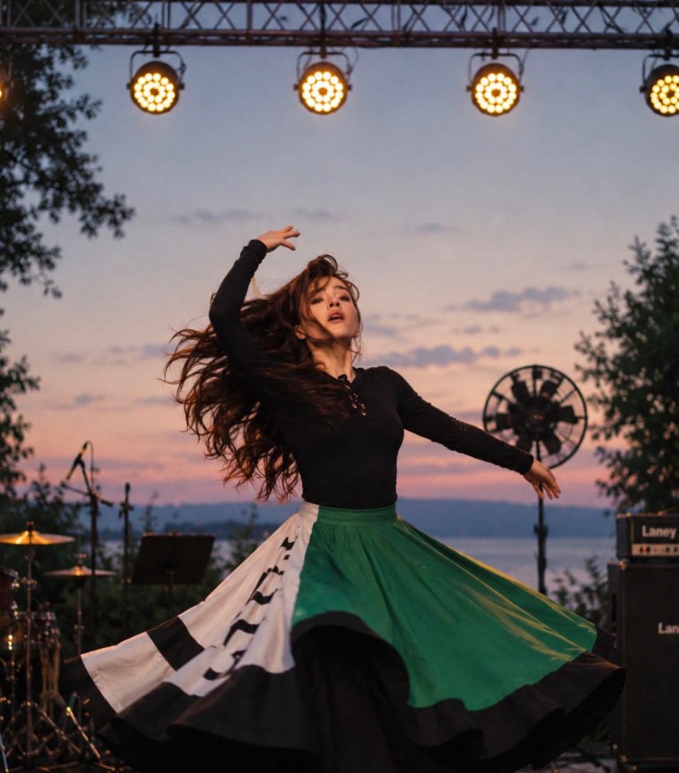 Rojin en performance de danse
